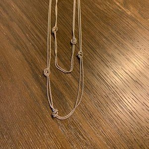 Silver Stitch Fix Rope Necklace